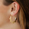 Scallop Hoop Earring