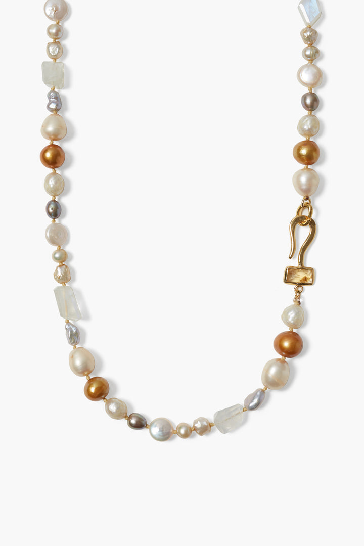 Chan Luu | Odyssey Oceana Necklace | Champagne Pearl Mix